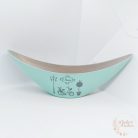 Mintás csónak tál