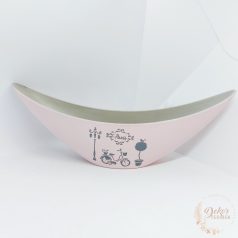 Mintás csónak tál