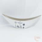 Mintás csónak tál