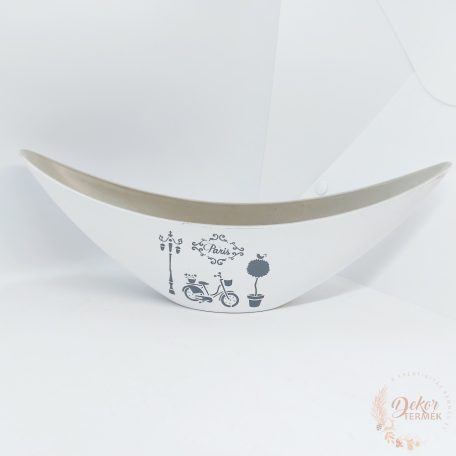 Mintás csónak tál