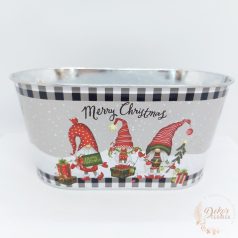 Karácsonyi bádog kaspó