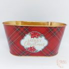 Karácsonyi bádog kaspó