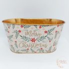 Karácsonyi bádog kaspó