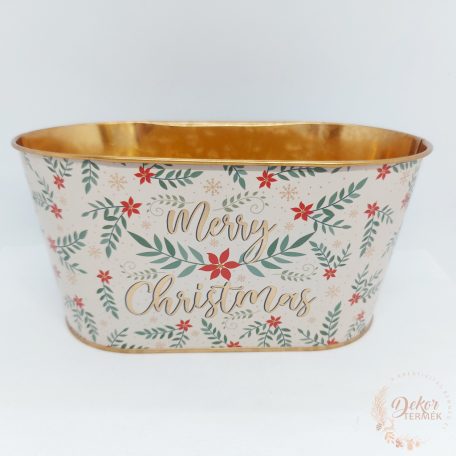 Karácsonyi bádog kaspó