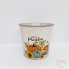 Tök mintás bádog kaspó - kerek