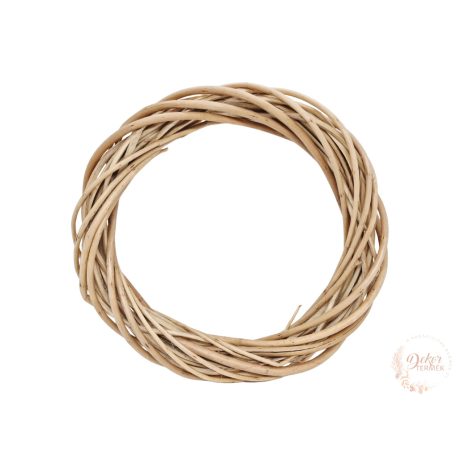 Vessző koszorú - 25 cm - natúr