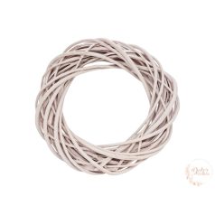 Vessző koszorú - 25 cm - pasztell rózsa