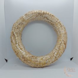 Szalma koszorú alap - 30 cm