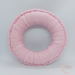 Horgolt koszorú alap - 23 cm - rózsaszín