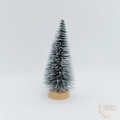 Dekor fenyőfa - hamvas - 10 cm
