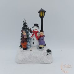 Karácsonyi jelenet LED világítással