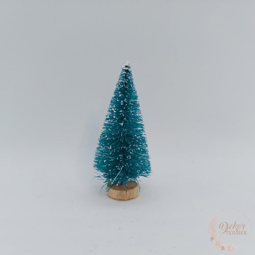 Dekor fenyőfa - élénk zöld - 8 cm