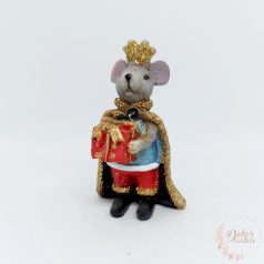 Egér figura koronával