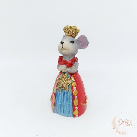 Egér figura koronával
