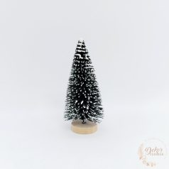 Dekor fenyőfa - sötétzöld - 8 cm