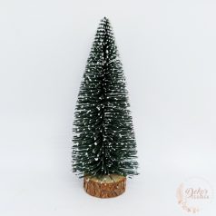 Dekor fenyőfa - sötétzöld - 20 cm