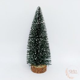 Dekor fenyőfa - sötétzöld - 20 cm