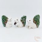 Fehér mókus havas farokkal