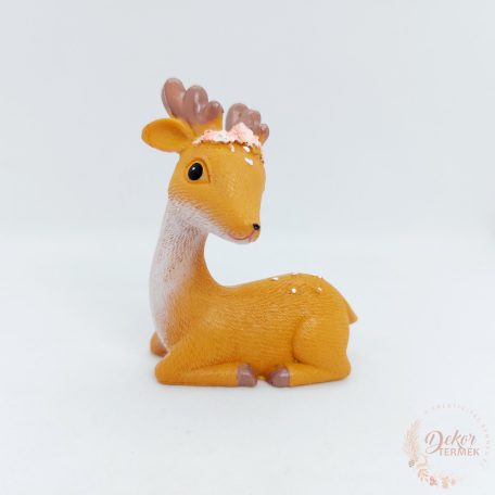 Rózsaszín virágkoszorús őzike