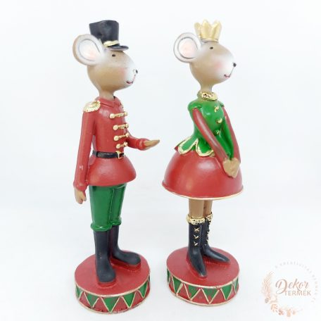 Egér piros ruhában