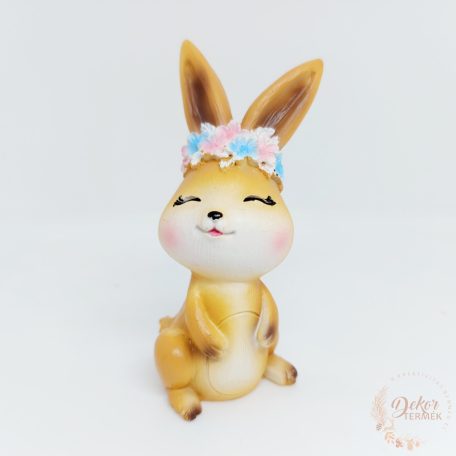 Virágkoszorús nyuszi