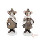 Egér figura - szürke sapkás