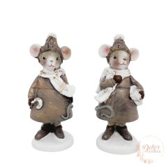 Egér figura - szürke sapkás