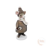 Egér figura - szürke sapkás
