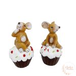 Egér figura muffinon