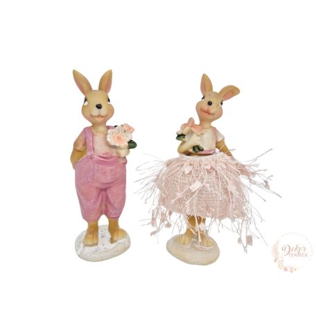 Rózsaszín nyuszi virággal