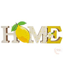 Home felirat citrom mintával
