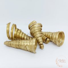 Cane cone vessző spirál - metál arany