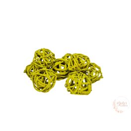 Vessző labda - 3 cm - falfestékes olíva