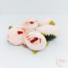 Boglárka selyem virágfej - 4,5 cm - púder