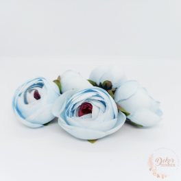 Boglárka selyem virágfej - 4,5 cm - világoskék