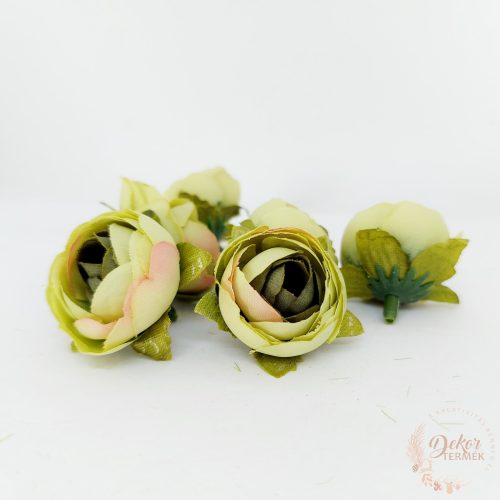 Boglárka virágfej - 3 cm - zöld