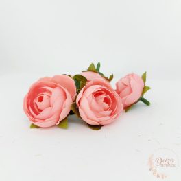 Boglárka virágfej - 3 cm - világos rózsaszín