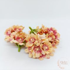 Hortenzia virágfej - 7 cm - világosbarna