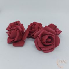 Polyfoam rózsa - 4 cm - bordó