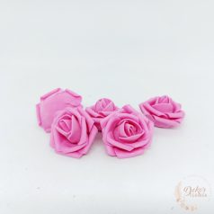 Polyfoam rózsa - 4 cm - pink