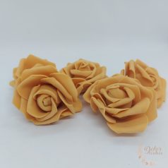 Polyfoam rózsa - 6 cm - karamell