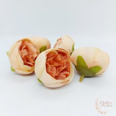 Peony virágfej - 5 cm - antik barack