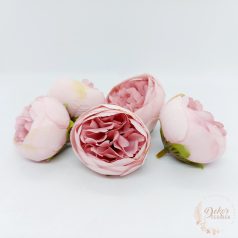 Peony virágfej - 5 cm - fáradt rózsaszín