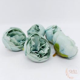 Peony virágfej - 5 cm - mentazöld