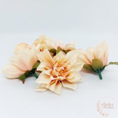 Dália virágfej - 8 cm - világos barack