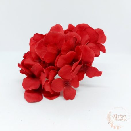 Hortenzia virágfej - 12 cm - piros