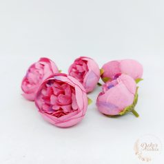 Peony virágfej - 5 cm - pink