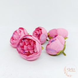 Peony virágfej - 5 cm - pink