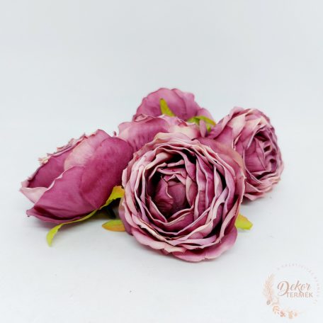 Rózsa virágfej - 7 cm - mályva