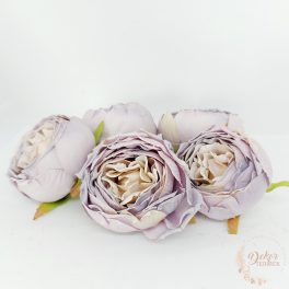 Rózsa virágfej - 7 cm - világos lila
